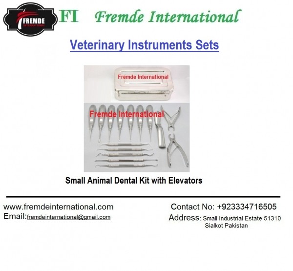 Small Animal Dental Kit with Elevators border=