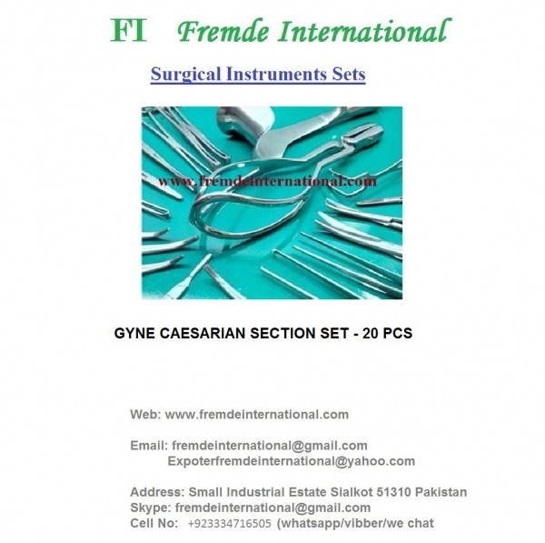 GYNE CAESARIAN SECTION SET OF 20 PIECES border=