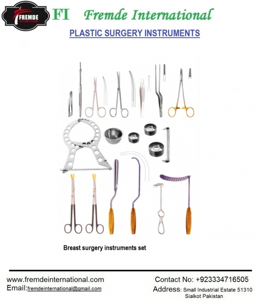 Breast surgery instruments set border=