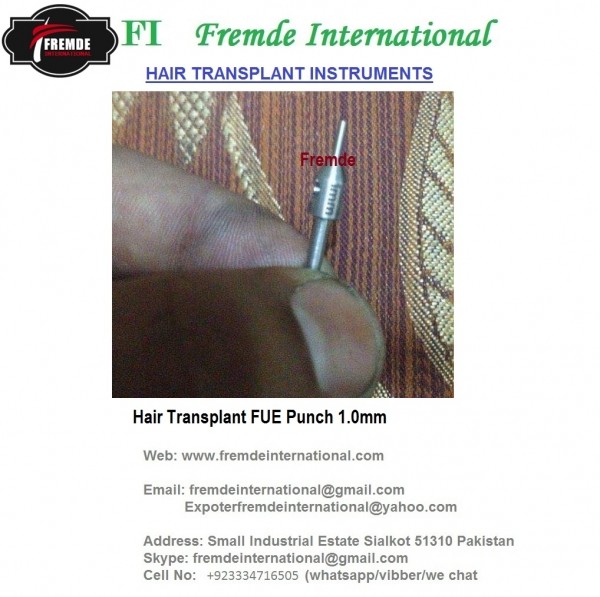Hair Transplant FUE Punch 1.0mm border=
