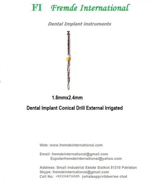  Dental Implant Conical Drill 1.8mmx2.4mm  border=