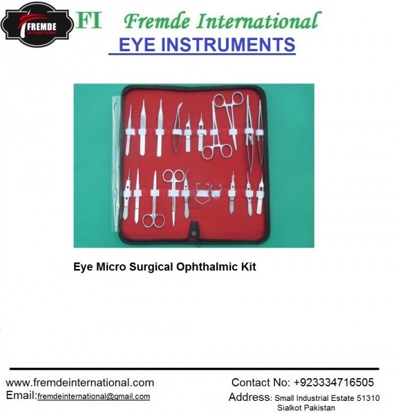 Eye Micro Surgical Ophthalmic Instruments Set border=